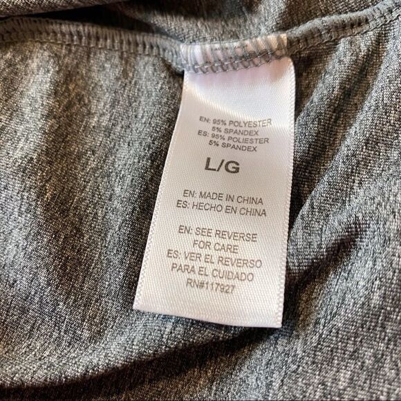 Head Gray With Pink Trim Hooded Long Sleeve Pullover Size Large - Picture 8 of 12